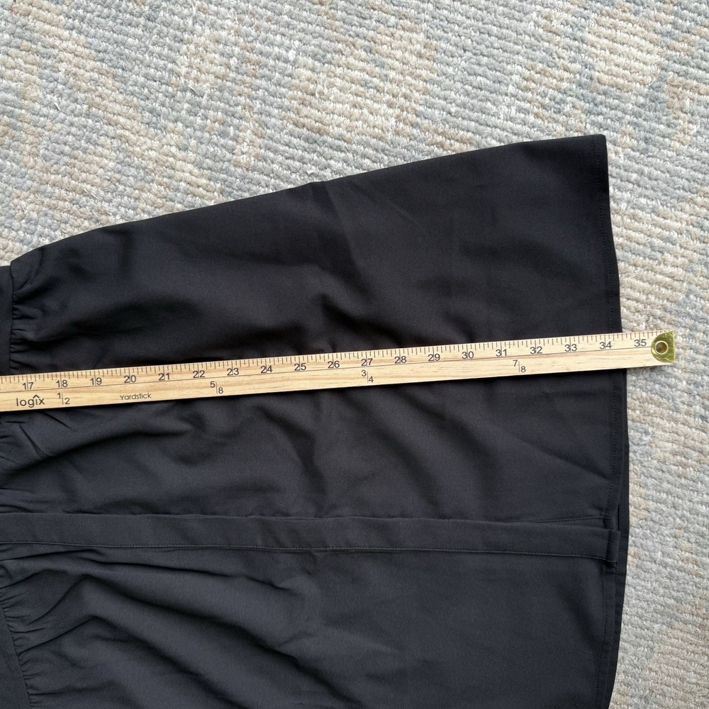 Tuckernuck Royal Shirt Dress Women's XXS Black Stretch Crepe Mini $148 Y24227T - Picture 12 of 14